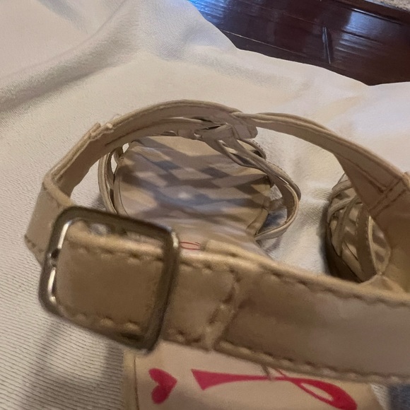 Ladies Tan Strappy heeled Sandals size 8.5 - Picture 15 of 16